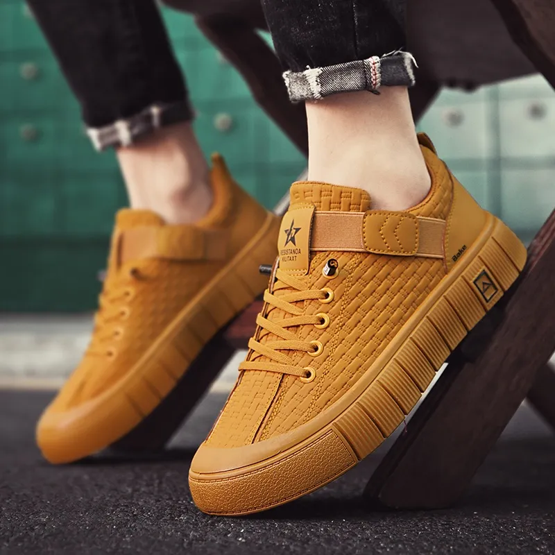 BAKE Anti Slip Wear Resistant Low Top Skateboard Shoes Men's-8
