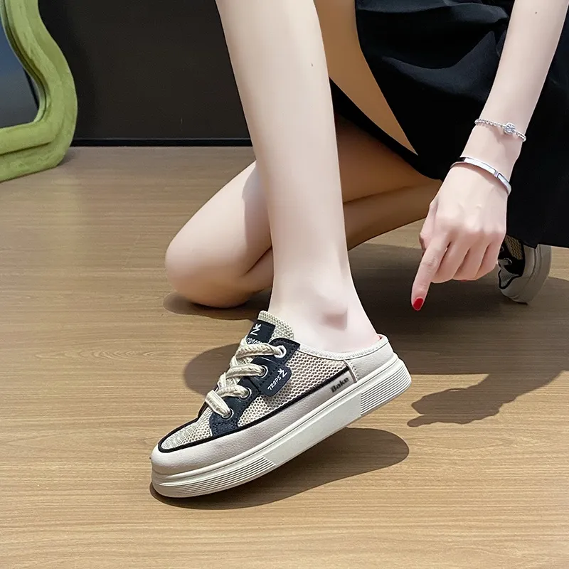 BAKE Rubber Sole Odor Resistant Slip Resistant Closed Toe Slippers Women's-3