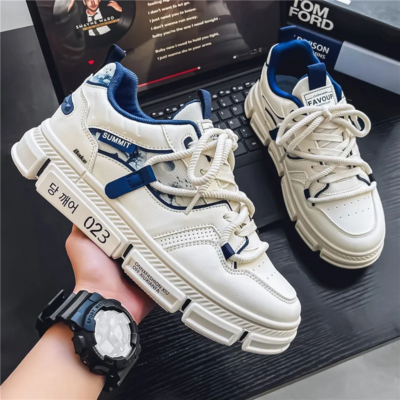 BAKE Anti Slip Wear Resistant Low Top Skateboard Shoes Men's-4