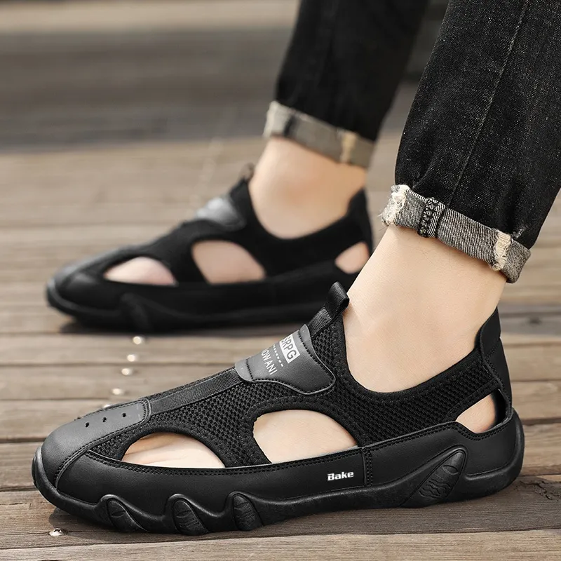 BAKE Anti Slip Wear Resistant Low Top Casual Shoes Men's-2
