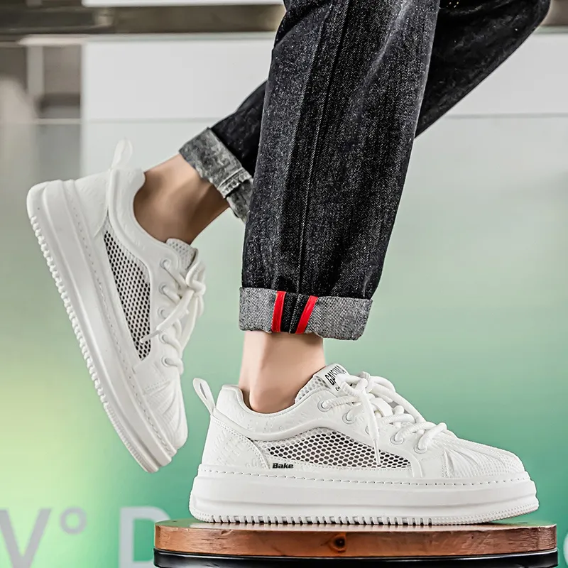 BAKE Slip Resistant And Breathable Low Top Skateboard Shoes Men's-3