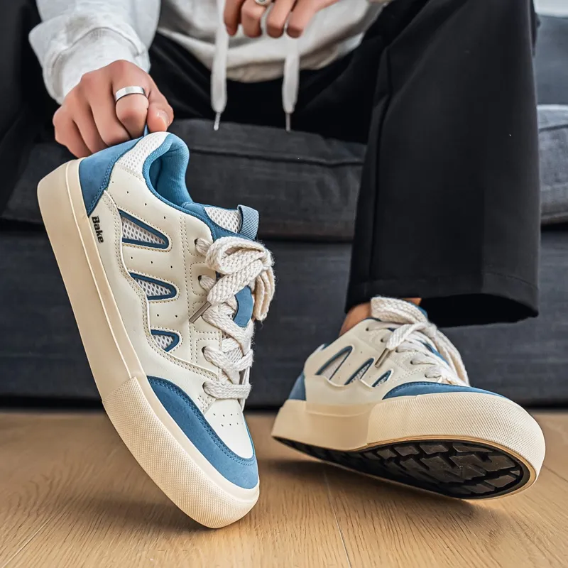 BAKE Anti Slip Wear Resistant Low Top Skateboard Shoes Men's-11