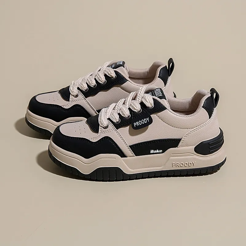 BAKE Anti Slip Wear Resistant Low Top Skateboard Shoes Women's-6