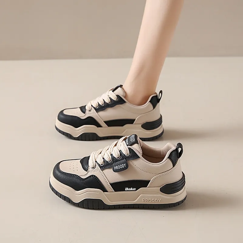 BAKE Anti Slip Wear Resistant Low Top Skateboard Shoes Women's-8