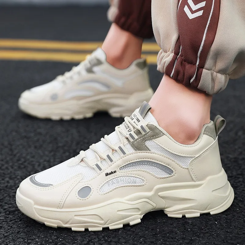 BAKE Slip Resistant And Breathable Low Top Casual Shoes Men's-1