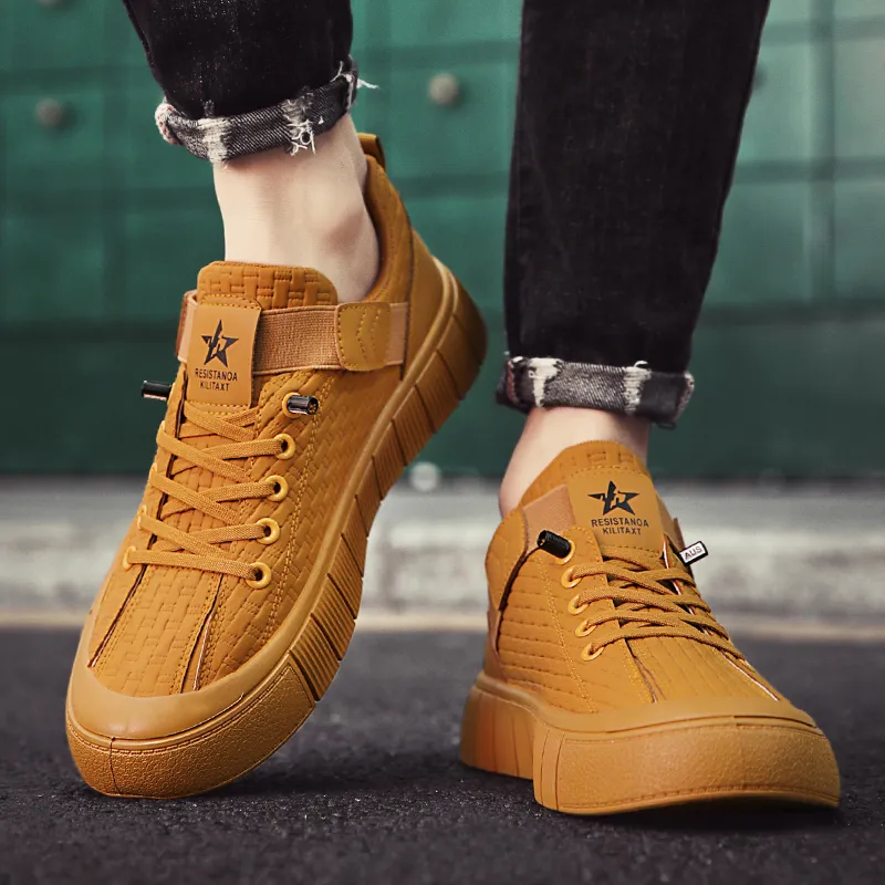 BAKE Anti Slip Wear Resistant Low Top Skateboard Shoes Men's-6