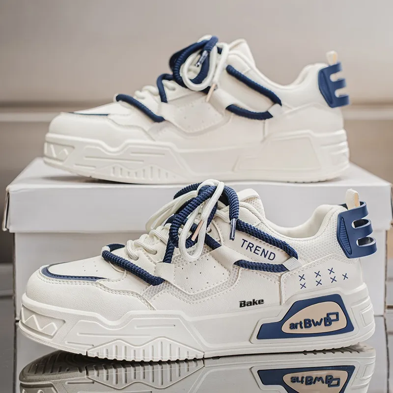 BAKE Slip Resistant Shock Absorbers Low Top Skateboard Shoes Men's-1