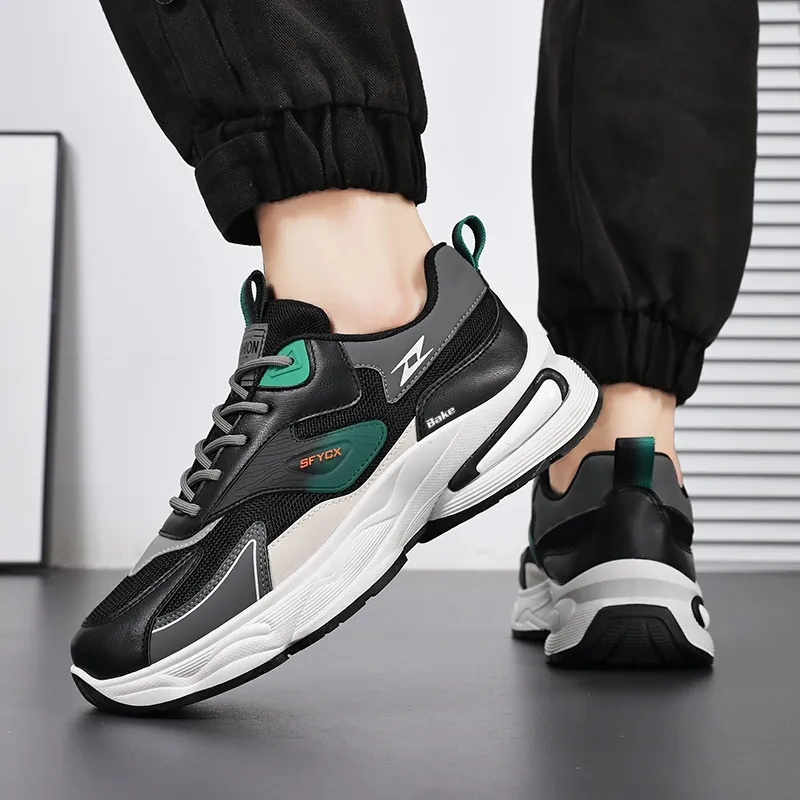 BAKE Slip Resistant Breathable Cushioning Low Top Casual Shoes Men's-3