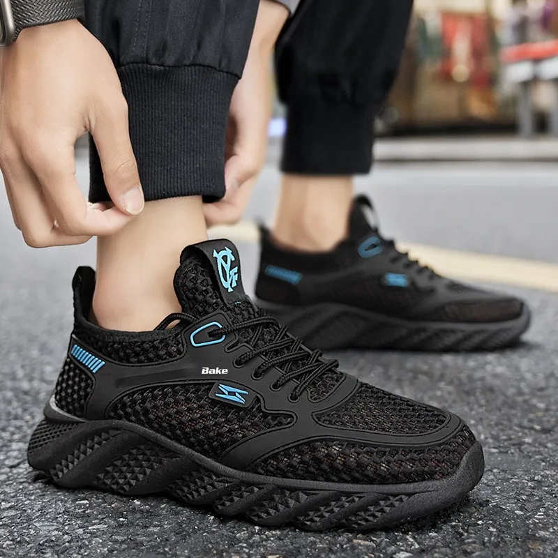 BAKE Slip Resistant, Abrasion Resistant, Breathable Low Top Casual Shoes Men's-12