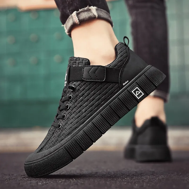 BAKE Anti Slip Wear Resistant Low Top Skateboard Shoes Men's-3