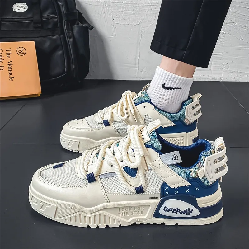 BAKE Anti Slip Wear Resistant Low Top Skateboard Shoes Men's-14