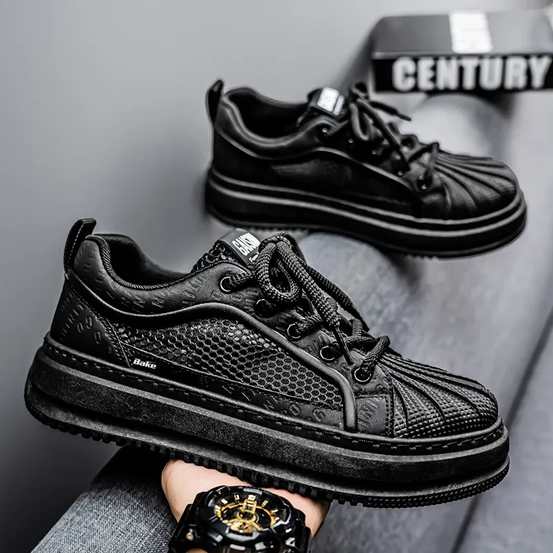 BAKE Slip Resistant And Breathable Low Top Skateboard Shoes Men's-8