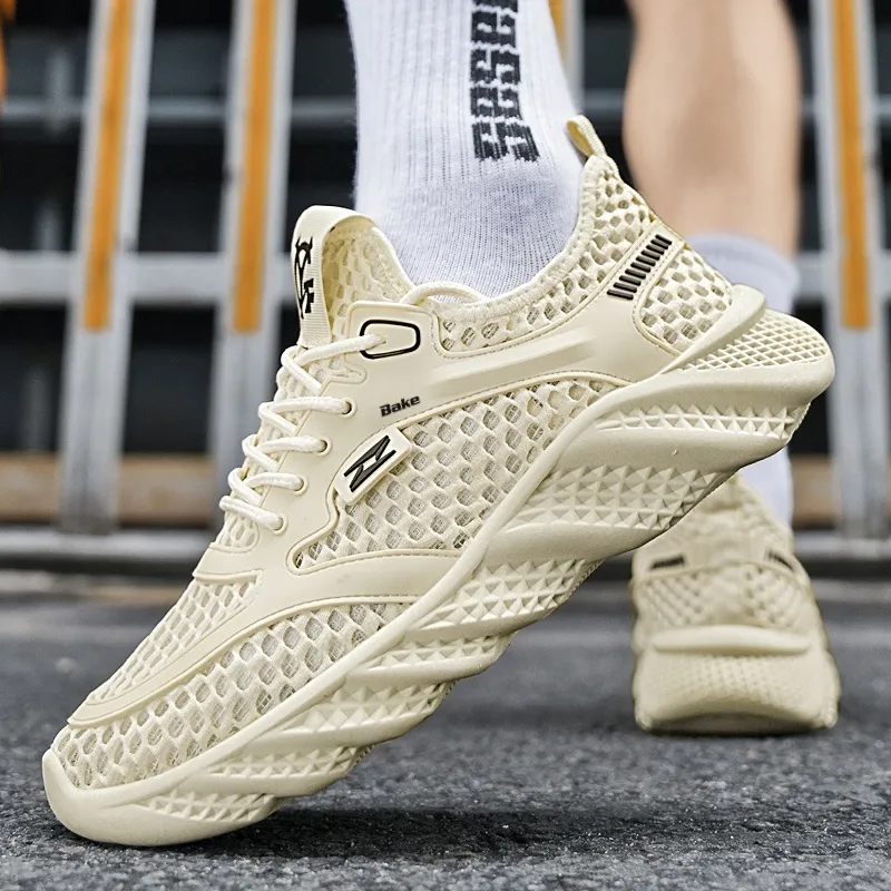 BAKE Slip Resistant, Abrasion Resistant, Breathable Low Top Casual Shoes Men's-6