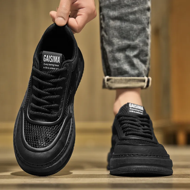 BAKE Slip Resistant And Breathable Low Top Skateboard Shoes Men's-6