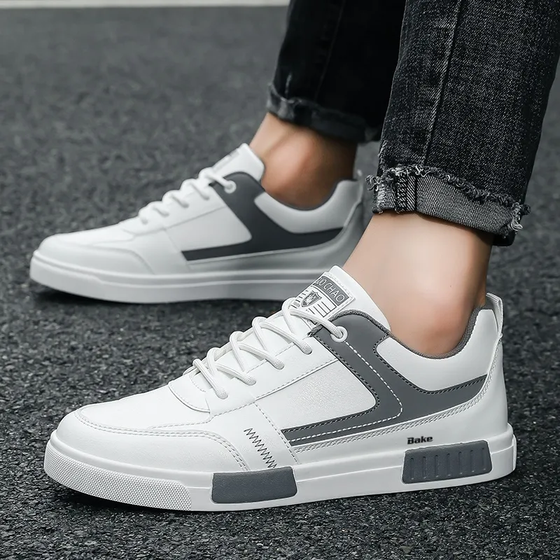 BAKE Anti Slip Wear Resistant Low Top Skateboard Shoes Men's-2