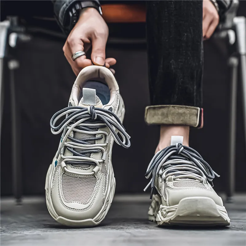 BAKE Anti Slip Wear Resistant Low Top Casual Shoes Men's-5