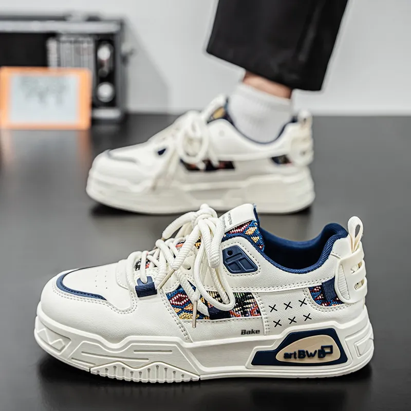 BAKE Slip Resistant Shock Absorbers Low Top Skateboard Shoes Men's-3