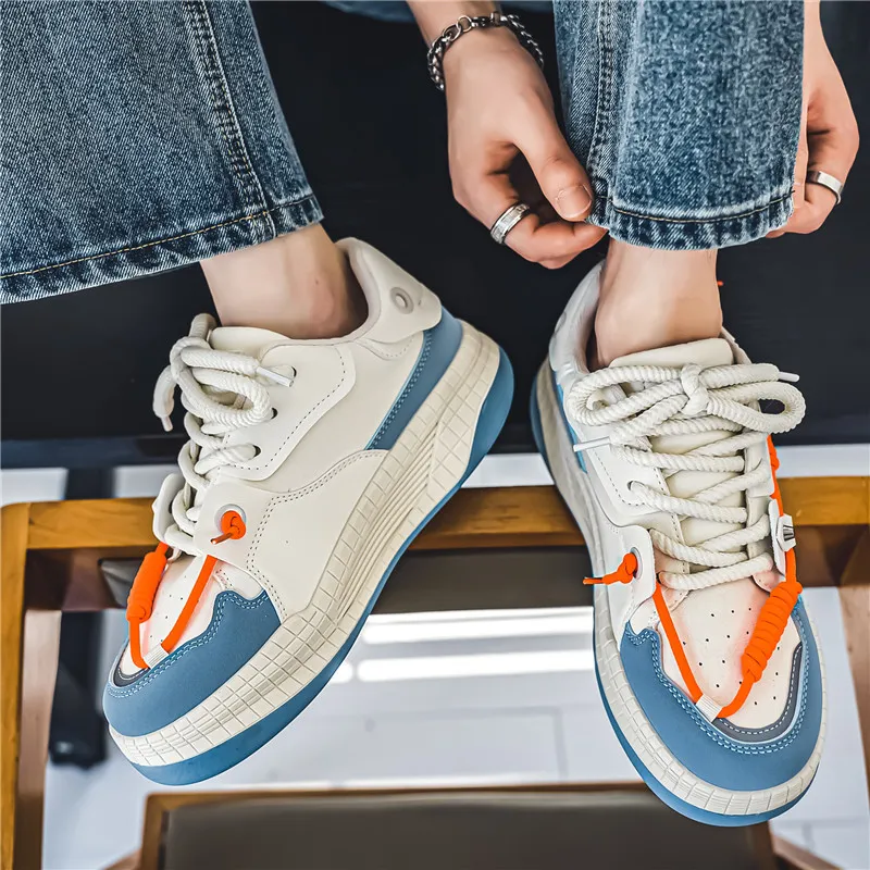 BAKE Anti Slip Wear Resistant Low Top Casual Shoes Men's-4