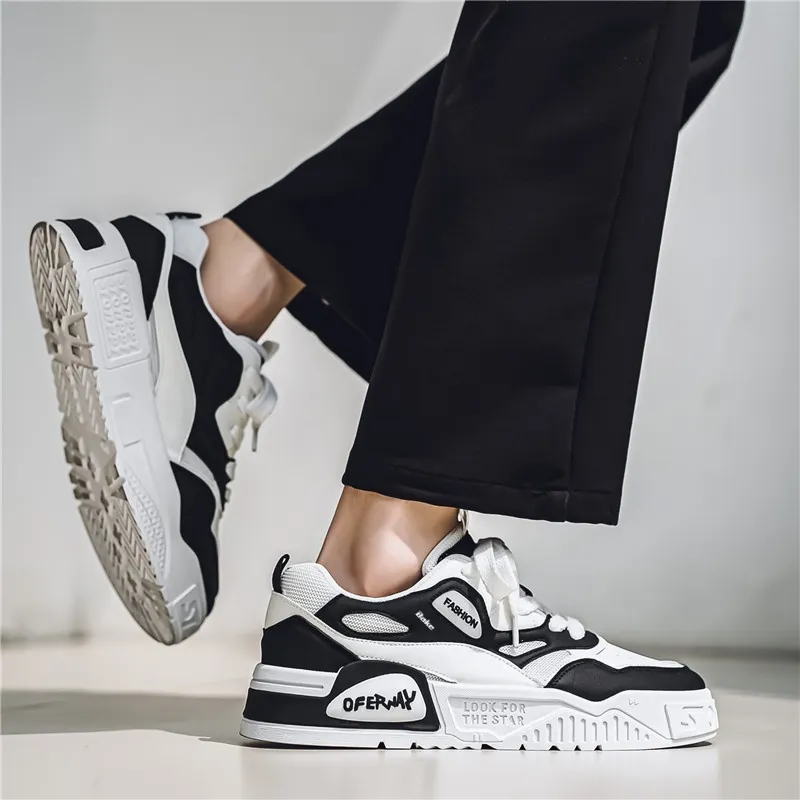 BAKE Anti Slip Wear Resistant Low Top Skateboard Shoes Men's-6