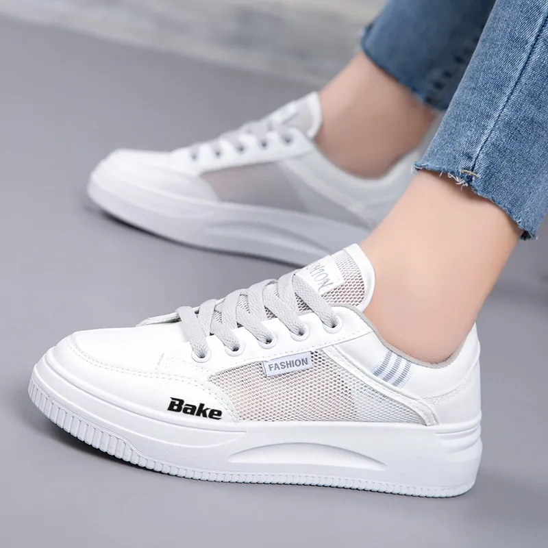 BAKE Slip Resistant, Abrasion Resistant, Breathable Low Top Skateboard Shoes Women's-8