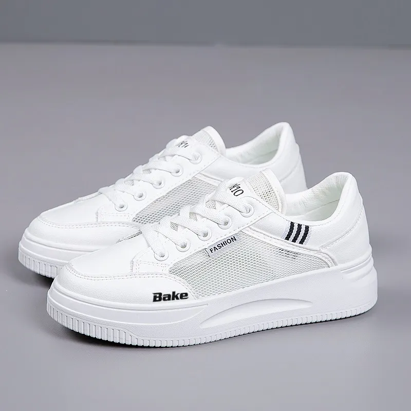 BAKE Slip Resistant, Abrasion Resistant, Breathable Low Top Skateboard Shoes Women's-1