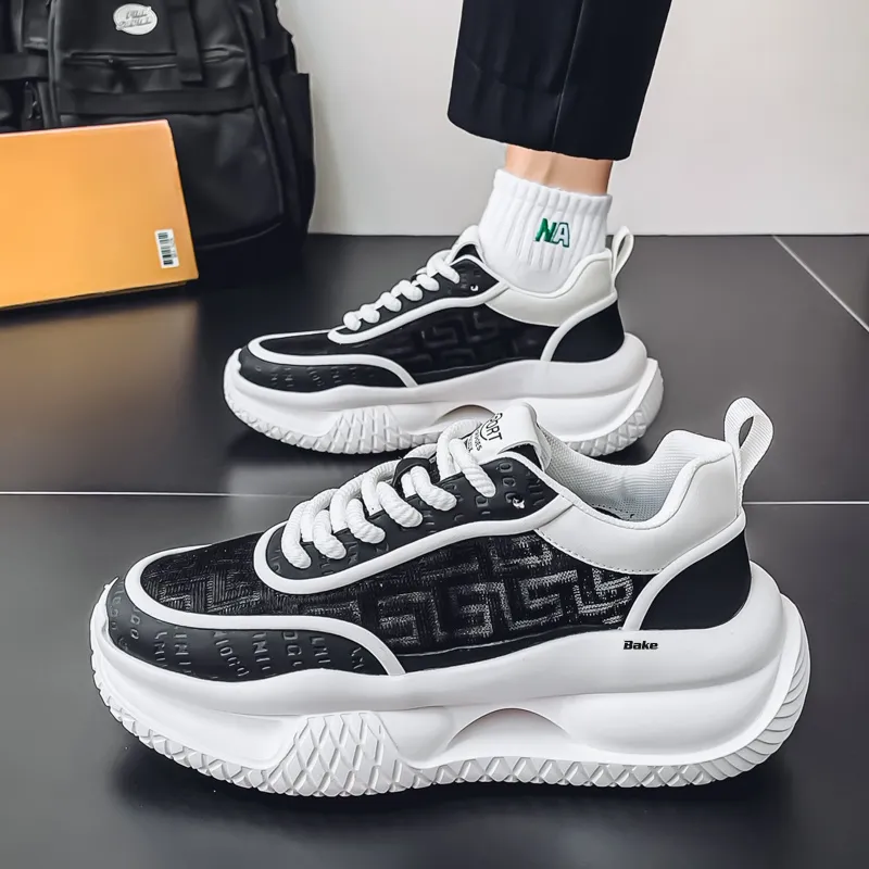 BAKE Anti Slip Wear Resistant Low Top Casual Shoes Men's-3