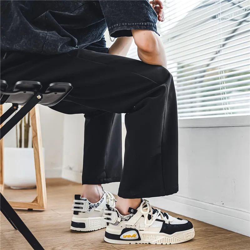 BAKE Anti Slip Wear Resistant Low Top Skateboard Shoes Men's-7