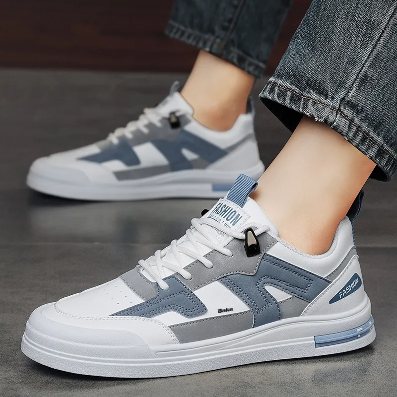 BAKE Anti Slip Wear Resistant Low Top Skateboard Shoes Men's-4