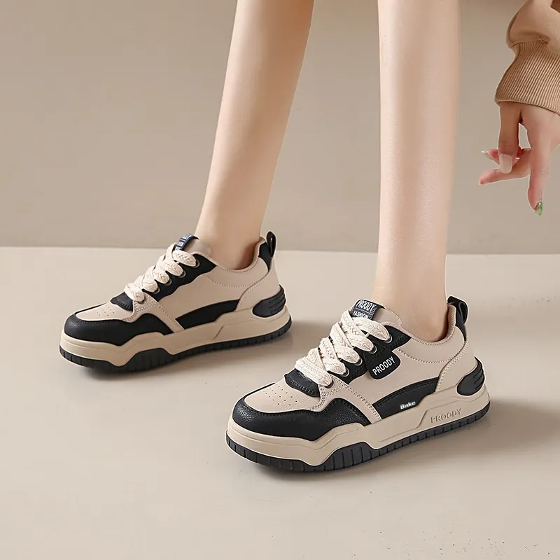 BAKE Anti Slip Wear Resistant Low Top Skateboard Shoes Women's-9