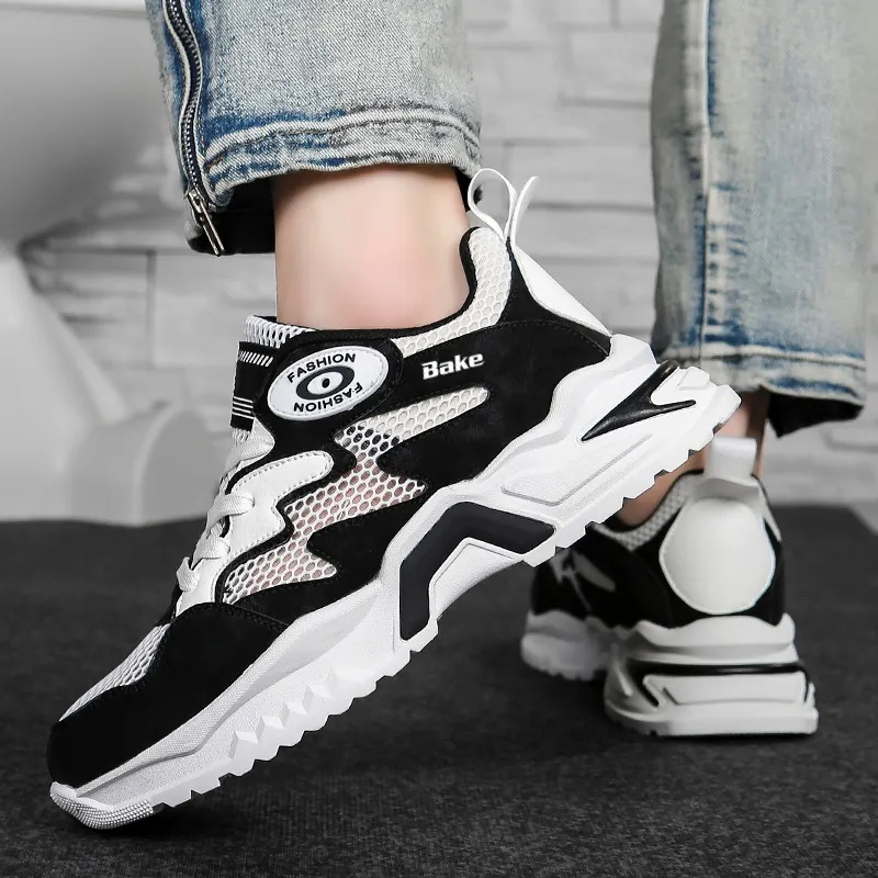 BAKE Lightweight, Height Increasing, And Breathable Low Top Casual Shoes Men's-3
