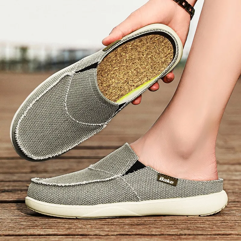 BAKE Odor Resistant Quiet Closed Toe Slippers Men's-9