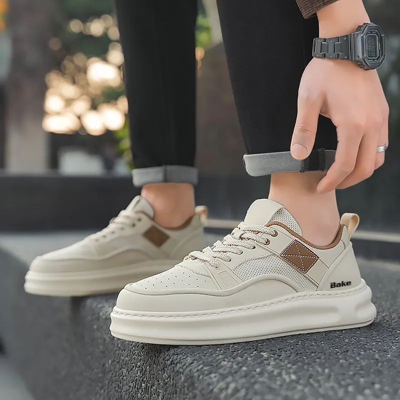 BAKE Lightweight Height Increasing Low Top Skateboard Shoes Men's-6