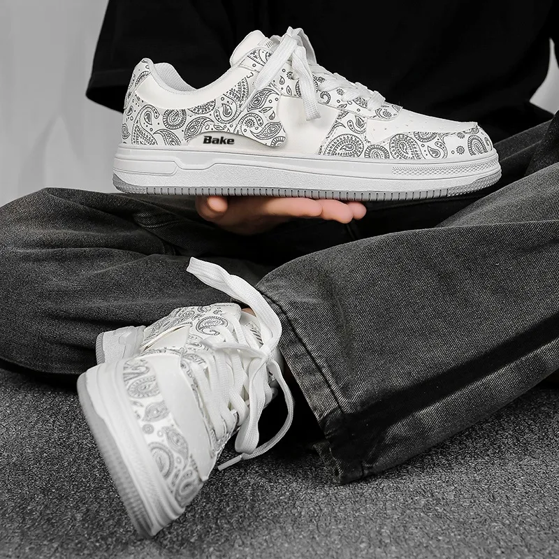 BAKE Lightweight, Slip Resistant, And Breathable Low Top Skateboard Shoes Men's-7
