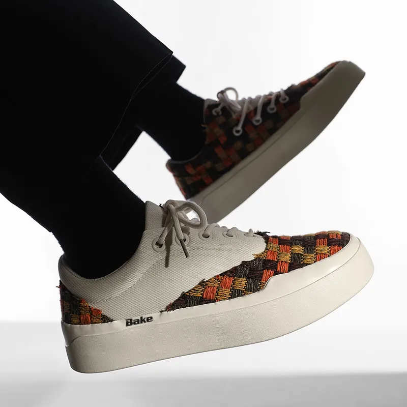 BAKE Lightweight And Breathable Low Top Skateboard Shoes Unisex-9