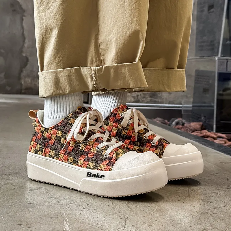 BAKE Abrasion Resistant Breathable Low Top Skateboard Shoes Men's-15