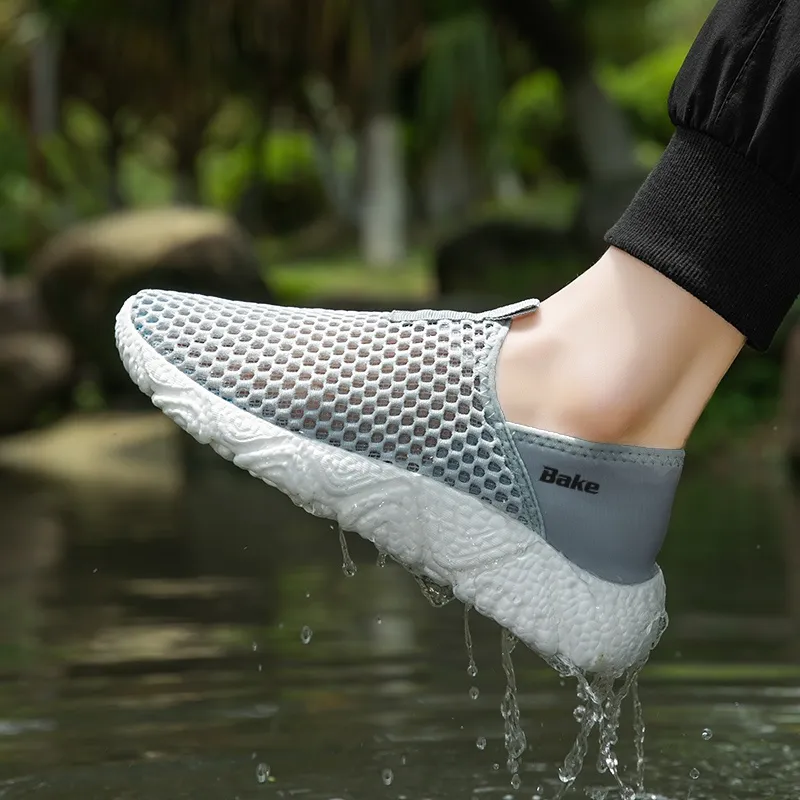 BAKE Lightweight And Wear resistant Low Top Casual Shoes Unisex-7
