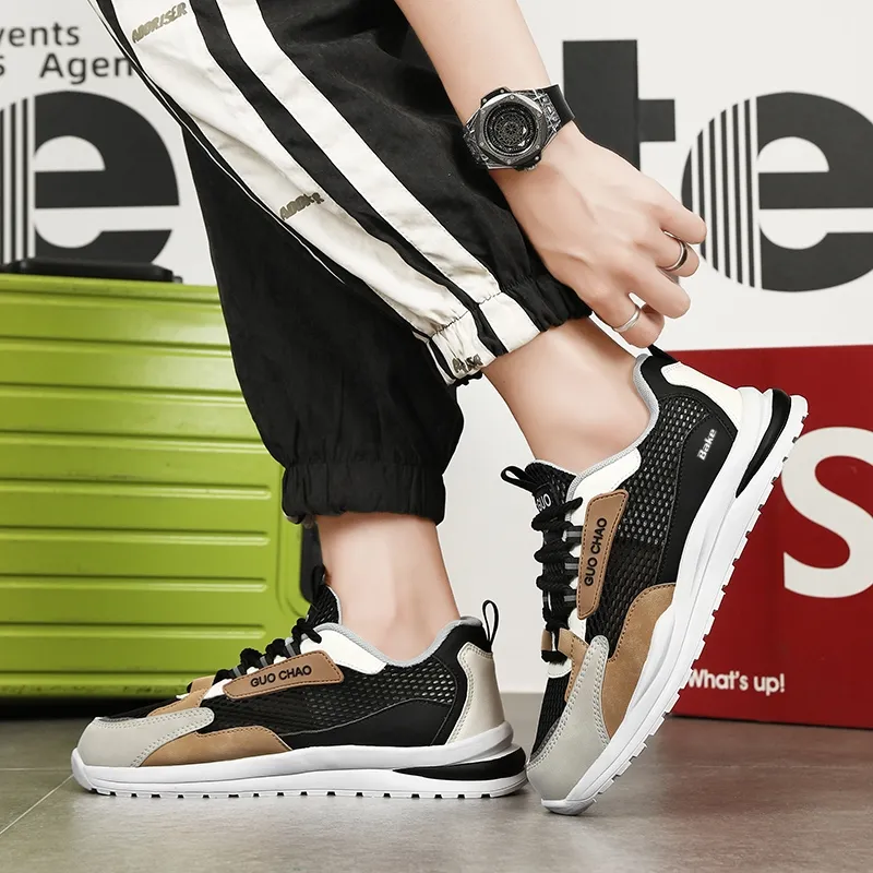 BAKE Slip Resistant, Abrasion Resistant, Breathable Low Top Chunky Sneakers Men's-15