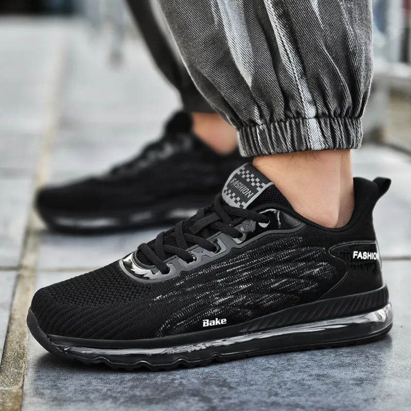 BAKE Lightweight Rebound Low Top Casual Physical Fitness Test, Physical Exam, City Commute Running Shoes Men's-8