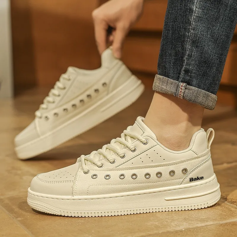 BAKE Lightweight And Breathable Low Top Skateboard Shoes Men's-3