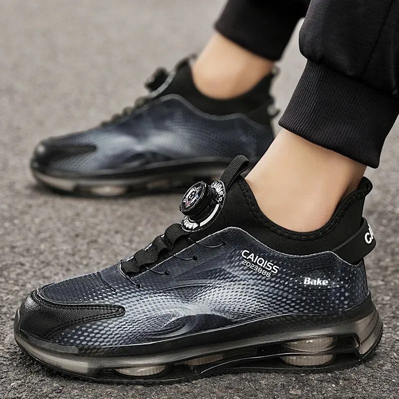 BAKE Slip Resistant Lightweight Rebound Low Top Casual Running Shoes Unisex-6