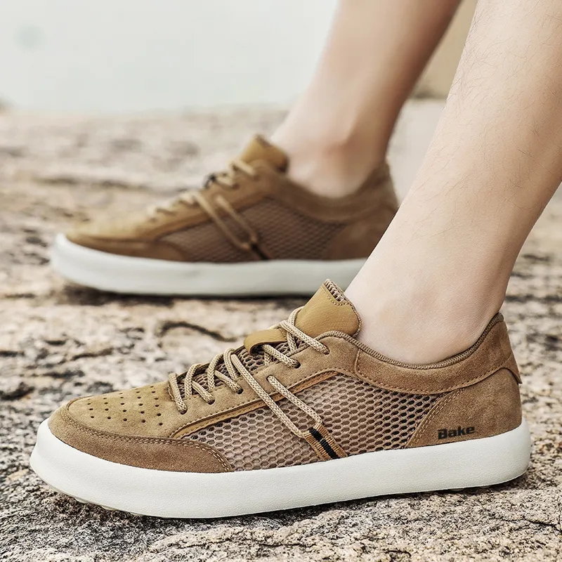BAKE Breathable And Wear resistant Low Top Skateboard Shoes Men's-4