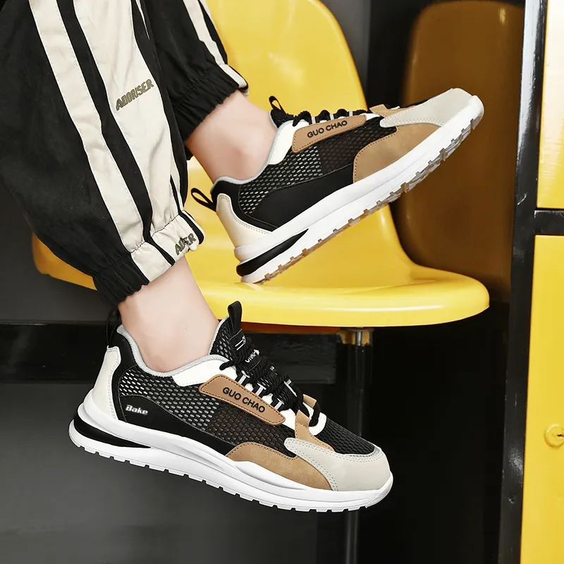 BAKE Slip Resistant, Abrasion Resistant, Breathable Low Top Chunky Sneakers Men's-16