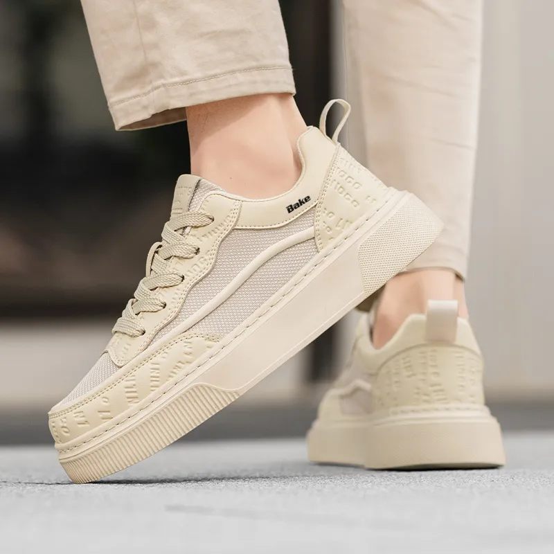 BAKE Breathable Height Increase Low Top Skateboard Shoes Men's-6
