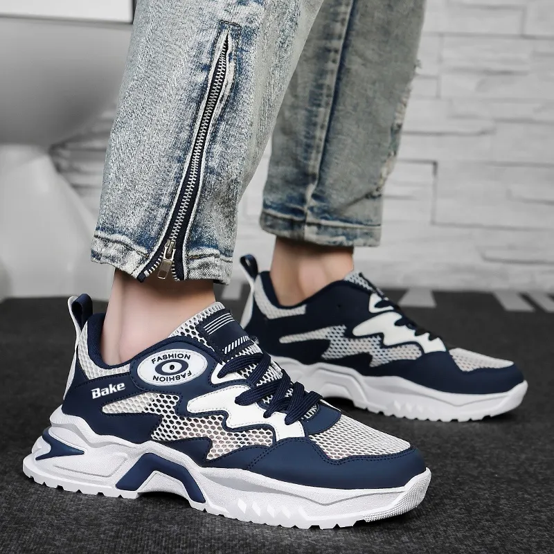 BAKE Lightweight, Height Increasing, And Breathable Low Top Casual Shoes Men's-5