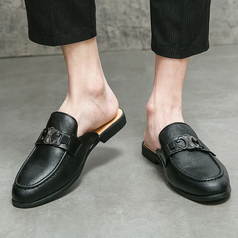 BAKE Stitching Odor Resistant Slip Resistant Closed Toe Slippers Men's-3