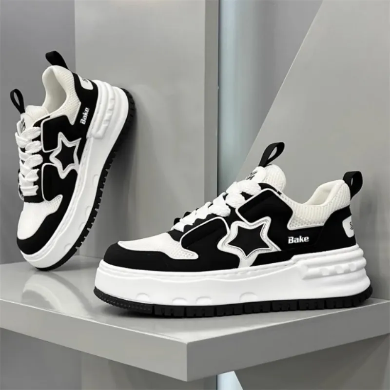 BAKE Breathable, Slip Resistant, Height Increasing Low Top Skateboard Shoes Men's-8