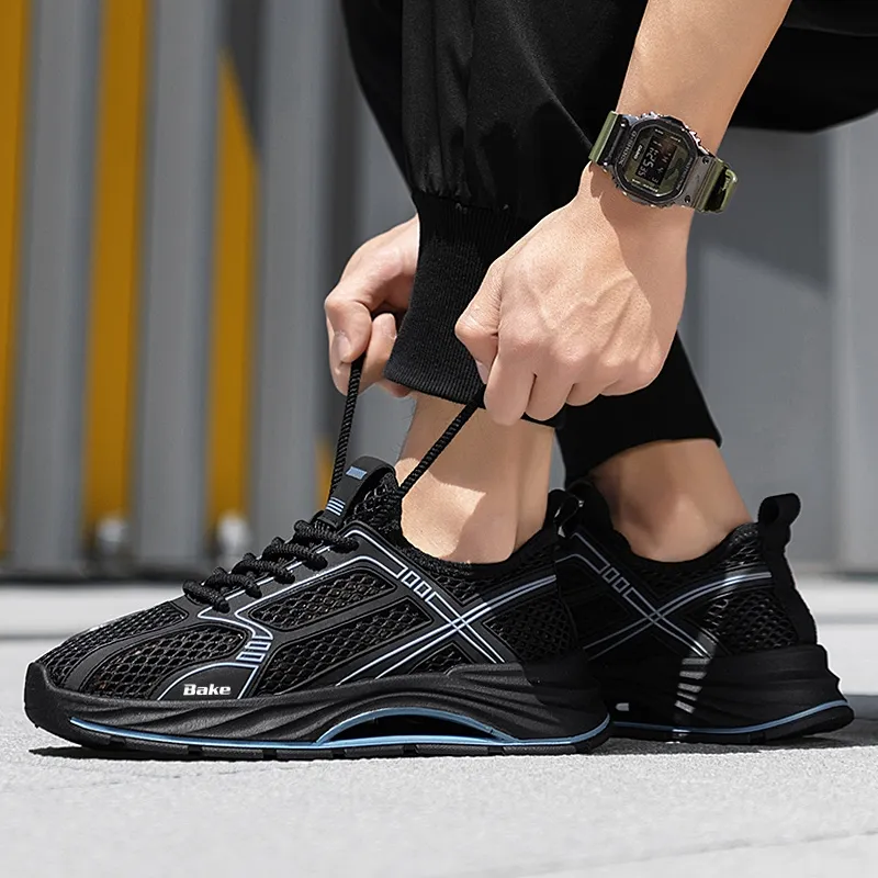 BAKE Slip Resistant, Abrasion Resistant, Breathable Low Top Casual Shoes Men's-7