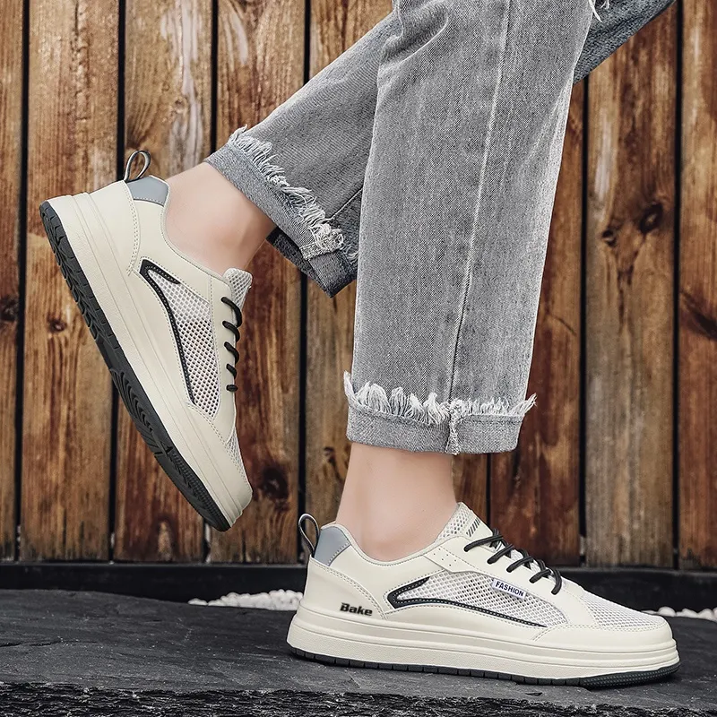 BAKE Lightweight And Breathable Low Top Skateboard Shoes Men's-5