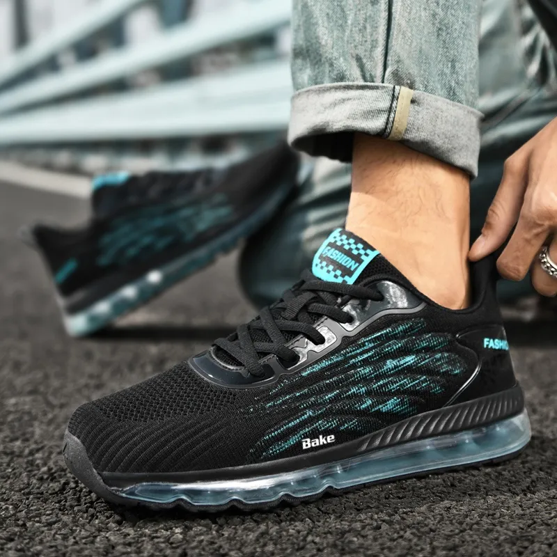 BAKE Lightweight Rebound Low Top Casual Physical Fitness Test, Physical Exam, City Commute Running Shoes Men's-1