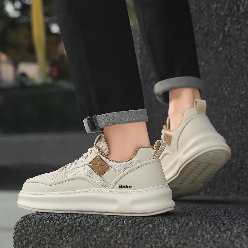 BAKE Lightweight Height Increasing Low Top Skateboard Shoes Men's-8